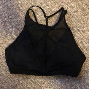Black Alo Mesh front sports bra